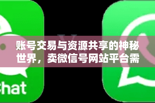 账号交易与资源共享的神秘世界，卖微信号网站平台需警惕
